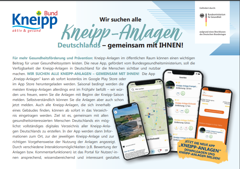 Kneippanlagen-App